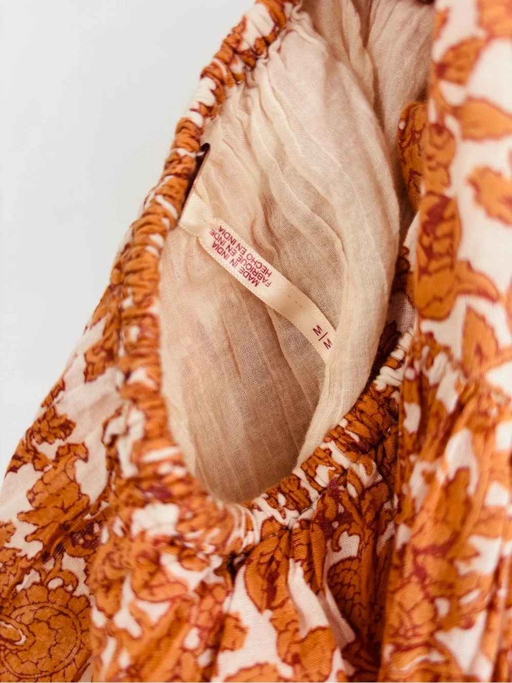 Free People ultraviolet orange cotton maxi dress - Picture 4 of 6